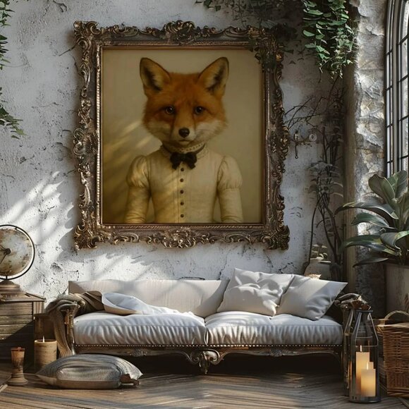 Original Victorian Fox Art Print + Digital Copy - Picture 9 of 10